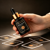 Autocollants en vinyle imperméables adhésifs personnalisés TEDDY pour l'emballage de flacons cosmétiques, étiquettes pour les soins de la peau, les parfums, les rouges à lèvres
