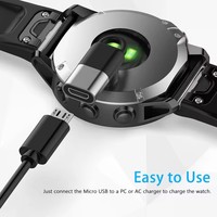 Adaptateur de charge Garmin pour montres intelligentes Lily Fenix 7 7X 5S 5X 5 6 6X 6S Pro Venu 2 2S SQ Forerunners 45 245M QC3.0 5W