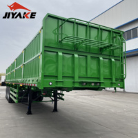 Semi-Remorque Porte-Conteneurs Flatbed 40 Pieds de 13 Mètres, 3 Essieux, 30 Tonnes, avec Ridelle Avant, à Vendre