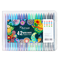 Stylo gel à pointe fibreuse à base d'eau, 24 couleurs, pour journal créatif, dessin, papeterie étudiante, vente en gros