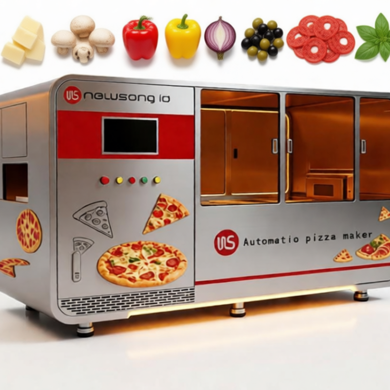 Automatic pizza-making machine, the combination of technology and ...