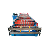Machine de formage à froid de tôles d'acier à double couche stable pour toitures, faible taux de défaillance, matériau de construction, certifiée CE