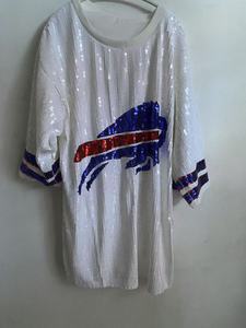 يوم اللعبة الزي الاحماء كامل سحاب الترتر جيرسي فواتير الجاموس سترات فريق خوذة بيضاء الترتر سترات سيدة الترتر - Product Image 3