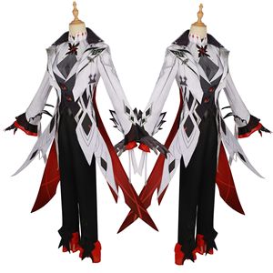 Disfraz de Cosplay de Arlecchino de Genshin Impact, <span class=keywords><strong>Peluca</strong></span> de Fatui Harbinger, Cosplay de Sirviente de Fatui, Disfraces de Halloween de Snezhnaya para <span class=keywords><strong>Mujer</strong></span> - Product Image 4