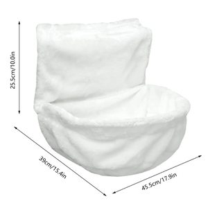 Cama Colgante <span class=keywords><strong>para</strong></span> <span class=keywords><strong>Gatos</strong></span>, <span class=keywords><strong>Hamaca</strong></span> de Felpa con Cubierta Extraíble y Marco Metálico Resistente, <span class=keywords><strong>Hamaca</strong></span> <span class=keywords><strong>para</strong></span> <span class=keywords><strong>Gatos</strong></span> de Interior - Product Image 6