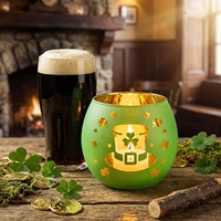 Offre Spéciale – Nouveau Porte-Bougie en Verre pour Noël, Idéal pour l'Aromathérapie Intérieure, Décoration de Fêtes et Thés de l'Après-Midi