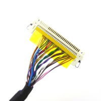 Câble micro-coaxial LVDS FI-X30HL 30 broches vers DF19 14 broches, pas de 1,0 mm, blindé EMI, faisceau de signal pour carte de pilote LCD - Prix usine