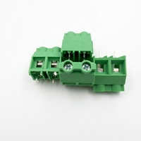 Bloc de bornes PCB à visser vert de 9,5 mm de pas, type KF950V-9.5-2PIN, 300V 30A, avec mécanisme de verrouillage à vis M3 pour soudure verticale