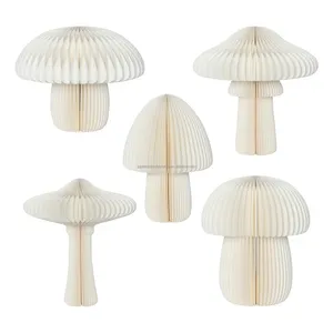 Champignons de Pâques ornements en papier nid d'abeille décoration nordique décoration de luxe