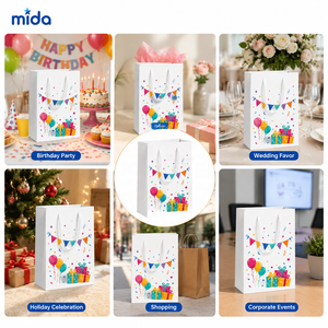 Sac en papier promotionnel personnalisable par sublimation, vierge, pour cadeaux, sacs mystères et sacs <span class=keywords><strong>à</strong></span> main en papier - Product Image 4