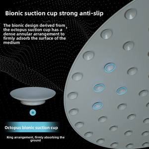 Tapis de bain antidérapant en silicone avec ventouses, outil de massage pour le dos et les pieds, tapis de sol pour salle de bain - Product Image 4