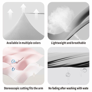 Manga de brazo de enfriamiento de hielo Spandex de secado rápido personalizada protección UV para fútbol - Product Image 5