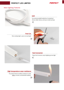 ไฟ LED แบบยืดหยุ่นขนาด 10x10 มม. ไม่ต้องบัดกรี ตัดได้ตามต้องการ สำหรับตู้โชว์ 24V แถบซิลิโคนบางเฉียบ ไฟนีออนสำหรับติดใต้ตู้โชว์ - Product Image 6
