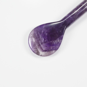 En çok satan mor yeşim Gua Sha masaj sopası akupunktur kalem göz SPA dinlenmek için kristal ametist gugubasınç noktası kabartma - Product Image 3