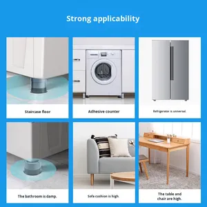 Washing Machine Anti-Vibration Non-Slip Feet Furniture <b>Dining</b> <b>Chair</b> Refrigerator Base Moisture-Proof Adjustable Heightening Pad - Product Image 4