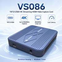 Carte de capture vidéo HDMI Thunderbolt 3 USB4 4K*60Hz à faible latence VRR HDR avec sortie en boucle DSL6540 pour le streaming en direct et le gaming