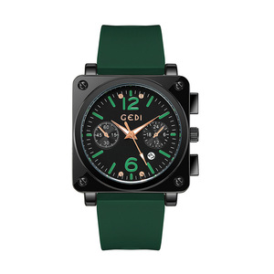 Reloj de cuarzo de silicona con calendario multifuncional para hombre, con esfera grande, moderno y novedoso para el verano. - Product Image 6
