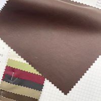 Épaisseur 0.4MM Bonne qualité Stock PU cuir se sent doux rayonne Base tissu cuir synthétique tissu