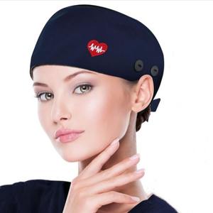 Tappi da lavoro accessori per uniformi mediche da donna regolabili con bottone e fascia elastica con fasciatura per fasciatura e cappelli da Scrub da infermiera - Product Image 3