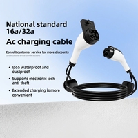 Câble d'extension pour borne de recharge domestique pour véhicules électriques à énergie nouvelle, connecteur de charge lente 16/32A, rallonge Chine