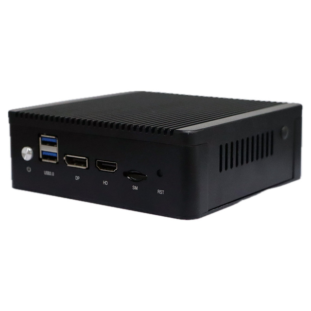Intel Celeron J4125 Quad Core 4 Lan 2.5GbE Network Firewall Router DDR4 8GB Fanless Windows 10 Mini PC