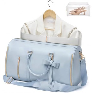 Free sample Wholesale Ladies Overnight Duffel <b>Bag</b> Carry on <b>Bag</b> for <b>Airplanes</b> With Shoe Compartment - Product Image 6
