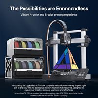 Imprimante 3D Kobra 3 V2 220x220x250 mm, technologie FDM avec caméra IA, nivellement automatique, plateau en verre trempé, filament PLA
