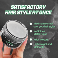 Pâte à cheveux de haute qualité Soluble dans l'eau, faible brillance, marque privée, 80G, pâte à cheveux mate