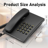 Téléphone filaire classique chinois à ligne simple KX-T500MX avec support mural pour usage domestique ou professionnel – Direct Usine