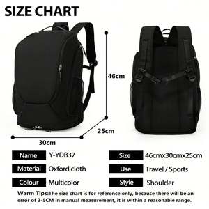 Mochila Deportiva Casual Personalizada con Logotipo para Hombre, Impermeable, con Compartimento para Zapatos, para Gimnasio, Deportes al Aire Libre, Tenis, Bádminton, Raqueta, para Mujer - Product Image 5