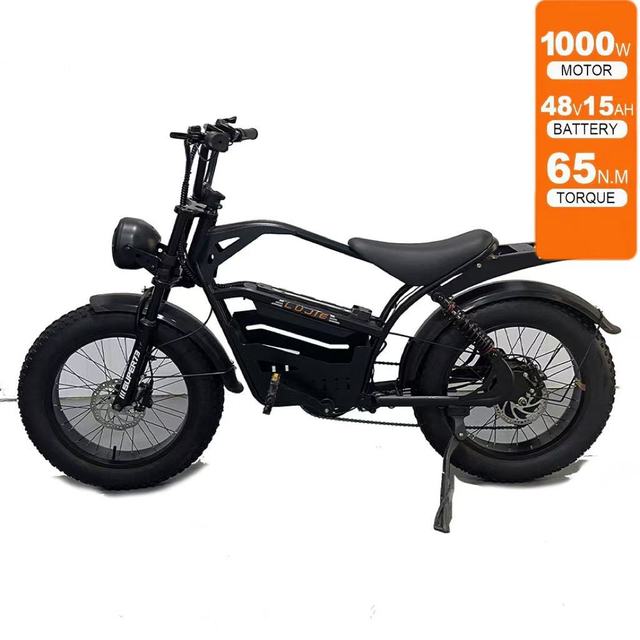 OEM Electric Bike 500W Rear Hub 7-Speed 50km Range 48V Lithium 24-Inch Men's Mountain-Style Electric Bicycle Electric Fat Bike