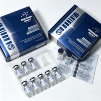 Ensemble d'emballages pour flacons individuels, autocollants personnalisés avec logo, étiquettes adhésives pour flacons cosmétiques en verre de 3 ml et 10 ml, insert en plastique transparent.