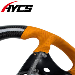 Volant sport en cuir et fibre de carbone personnalisé pour Ford Raptor F150 F250 F350 SVT <span class=keywords><strong>Lightning</strong></span> 1999-2004 - Product Image 2