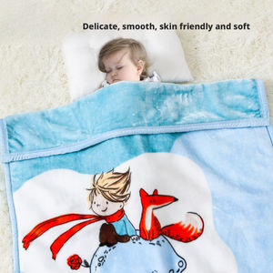 <span class=keywords><strong>Couverture</strong></span> tricotée toutes saisons pour enfants 100 % polyester, couette portable pour bébé avec motifs festifs et animaux pour la chaleur hivernale - Product Image 1
