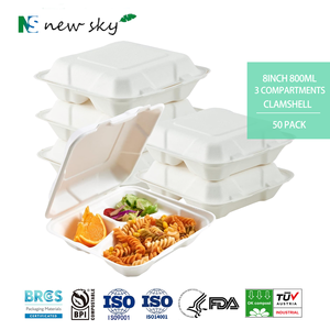 ภาชนะใส่อาหารแบบใช้แล้วทิ้งสำหรับร้านอาหารแบบย่อยสลายได้ - Product Image 1
