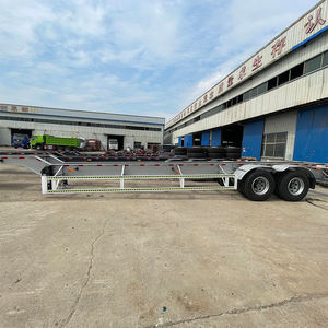 Best Sell Skeleton Container Semi <b>Trailer</b> 2/3/4 Axles 30-50t Capacity Steel Customizable Size for Long-haul Transportation - Product Image 5