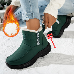 Stivali da Neve Invernali da <span class=keywords><strong>Donna</strong></span> con Tacco Piatto, Fodera in Pile, Caldi e Impermeabili, con Elastico per Calzata Facile, per Escursionismo - Product Image 4