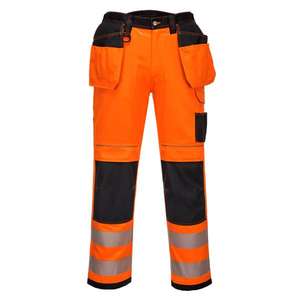 PORTWEST - T501OBS40 PW3 holster de alta visibilidad, pantalón corto de trabajo naranja/Negro-EAN 5036108313587, ROPA DE TRABAJO DE LA HI-VIS - Product Image 1