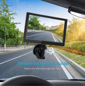 5 inch Xe Màn Hình Phía Sau xem sao lưu hệ thống <span class=keywords><strong>camera</strong></span> lùi <span class=keywords><strong>Camera</strong></span> chiếu hậu Màn hình 10V-30V kính chắn gió/Bảng điều khiển gắn kết - Product Image 3