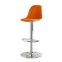 Tabouret de bar pivotant moderne en cuir PU, réglable en hauteur, pour îlot de cuisine, salle à manger, restaurant, hôtel (vente en gros)