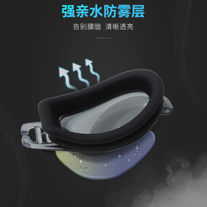 Swimming Goggles YJ-06 <b>PC</b> Lens Transparent Anti Fog Universal Adult Men Women Racing Goggles <b>Set</b> Mixed Color - Product Image 4