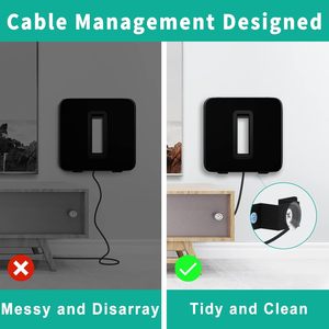 Support mural robuste pour supports de sous-vêtements <span class=keywords><strong>Sonos</strong></span>, supports de montage pour sous-marin sans fil <span class=keywords><strong>Sonos</strong></span> avec kit de matériel - Product Image 6