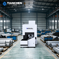 Mesin Pemotong Laser Serat Tabung CNC Otomatis 6m 9m 6000W Raycus Pemotong Laser Pipa Logam