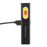 Senter LED COB magnetik luar ruangan pegangan tangan Mini kuat senter 5 mode kualitas tinggi klip Logo EDC kustom tahan air