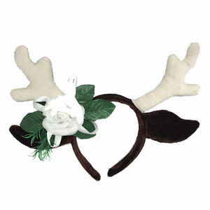 Pinza para el pelo con forma de asta de ciervo, diadema de reno, decoraciones navideñas para niños y adultos, accesorios para actuaciones, regalo - Product Image 4