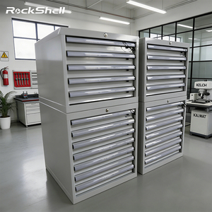 Rockshell Customized Heavy Duty Cold Rolled Steel Tool Cabinet with Lockable <strong>Drawers</strong> Modular Garage Storage <strong>Workshop</strong> OEM/ODM/OBM - Product Image 1