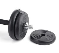 Ensemble d'haltères en ciment sans PVC wGym eights plaque de poids en ciment haltère réglable pour homme exercice musculaire du bras haltérophilie