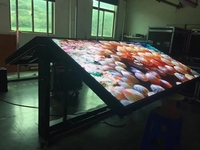 Panneau publicitaire LED double face, imperméable, écran LED double face P4 pour signalisation routière