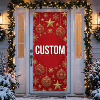Funda para Puerta de Garaje Lavable, Reutilizable, con Impresión Personalizada, de Gran Tamaño, Impermeable, para Decoración Navideña y Festiva