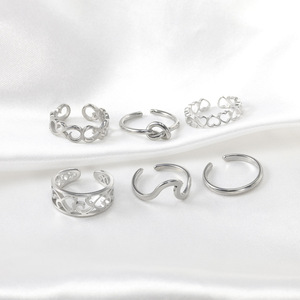 Stainless Steel Stackable <b>Open</b> <b>Rings</b> Hypoallergenic Comfortable Fit Adjustable Design Ideal For Daily Use Or Gifting - Product Image 6